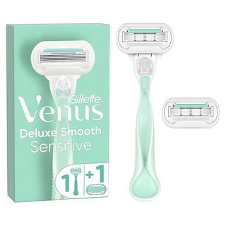 Rasoir rechargeable Deluxe Smooth Sensitive 5 Lames + 2 Cartouches - VENUS