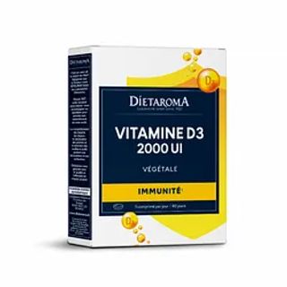 DIETAROMA VITAMINE D3 VEGETALE 2000UI IMMUNITE BOITE DE 40