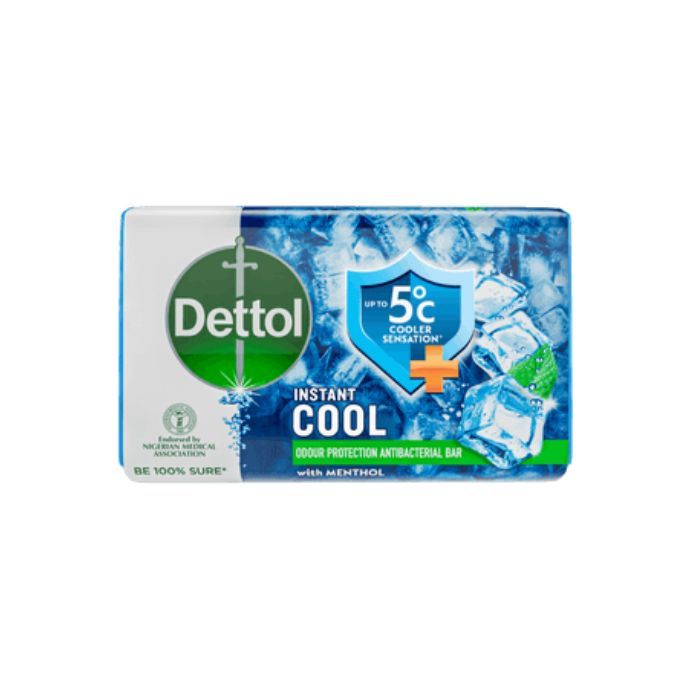 Dettol Antibacterial Bathing Soap Instant Cool 75G