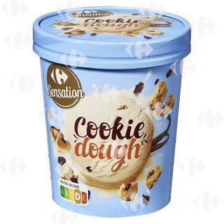 Crème Glacée Cookies Dough en Pot Carrefour 500ml
