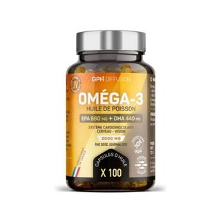 GPH OMEGA 3 505MG BOITE DE 100 CAPSULES
