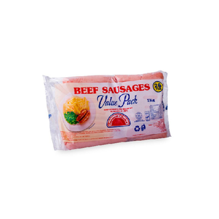 Farmers Choice Beef Sausage Value Pack 1 Kg 26 Pieces