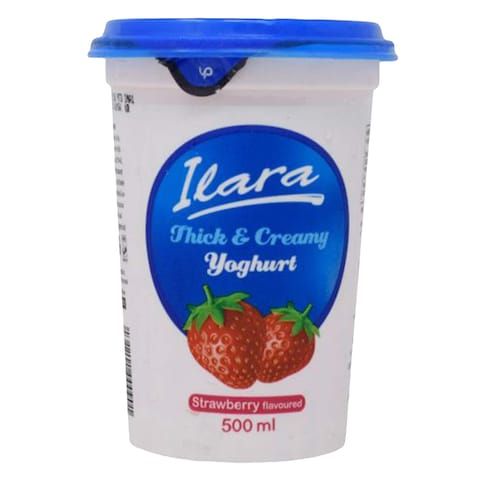 Ilara Thick And Creamy Strawberry Yoghurt 500ml