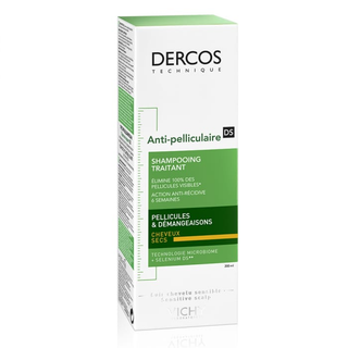 VICHY DERCOS ANTI-PELLICULAIRE SHAMPOOING TRAITANT CHEVEUX SECS 200ML