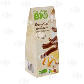 Chocolat Noir Orangettes Bio Carrefour Bio 150g