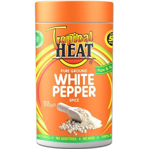 Tropical Heat Spices White Pepper Ground 100g