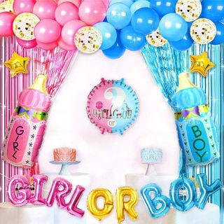 Décoration Murale Baby Shower Biberon Fille ou Garçon