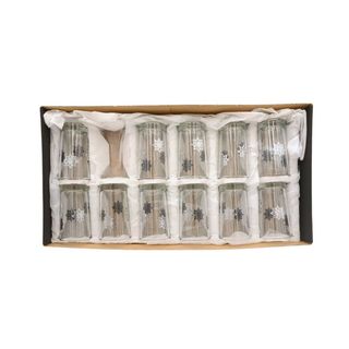 Verre à Thé Doré Décoré 12 pièces