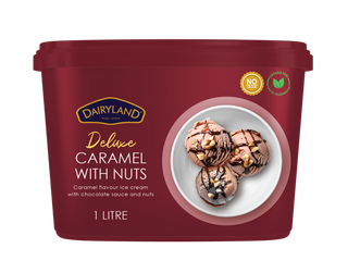 Dairyland Deluxe Caramel With Nuts 1L