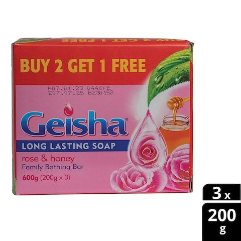 Geisha Soap Pink Value Pack 3X200g