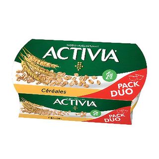 Pack Duo Yaourt Brassé Céréales Activia 120gx2