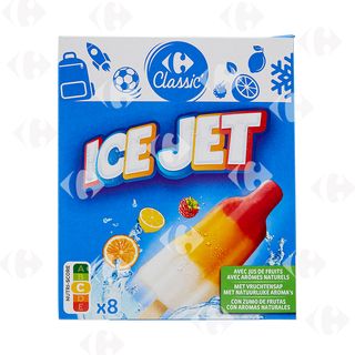 Bâtonnets Glace à L'Eau Ice Jets Carrefour 8x480ml