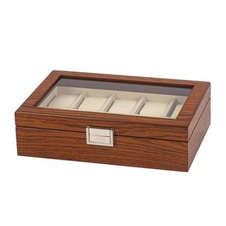 Dark Beech 10 Watch Box