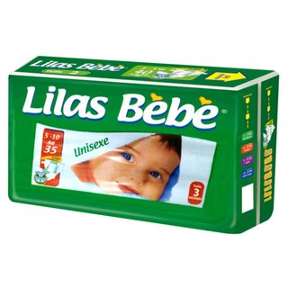 Couche Bebe Classique 35pcs Lilas T3 - 344