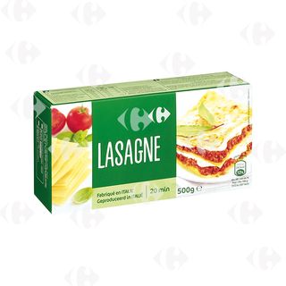 Pâtes Lasagnes Carrefour 500G