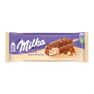 Milka bâtonnet de glace amande caramel 100ml