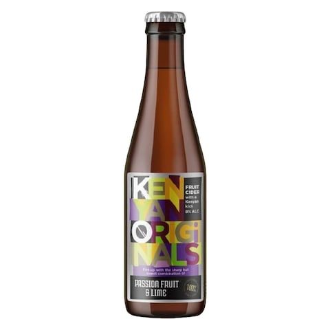 Kenyan Original Passsion Fruit &Lime Cider Botttle 330ml