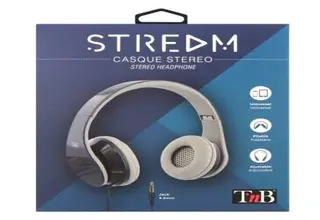 Casque filaire STREAM jack 3,5mm bleu