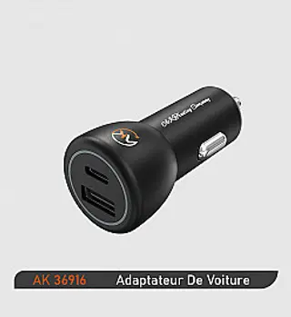 ADAPTATEUR POUR VOITURE TYPE USB - TYPE C (AK-36916)