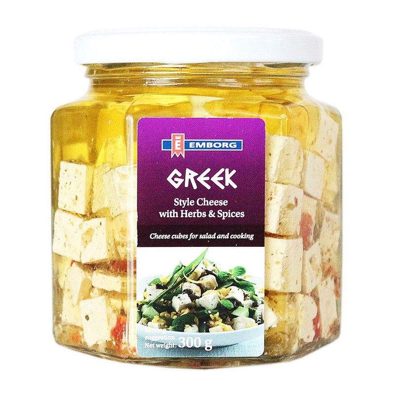 Emborg Greek Style Cheese (Herbs And Spices Cube) 300Gm