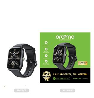 Oraimo Montre connectée Watch 5 Lite IP68 - Écran HD 2,01"