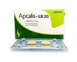 Ajanta Apcalis-SX Tadalafil Tablets 20mg, 4 Count