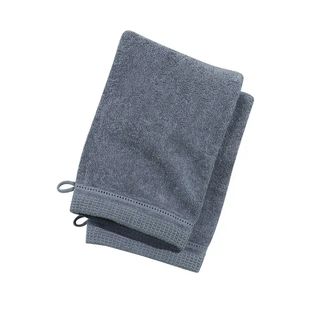 Tex Gant De Toilette Gris Le Lot De 2 Gants De 16X21Cm