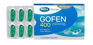 Mega Gofen Ibuprofen Softgel, 10 Capsules