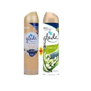 2 désodorisants aero vanilla l'oppie + mugu 300ml - GLADE