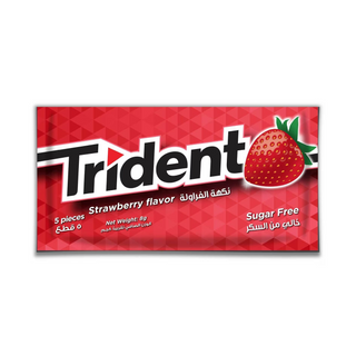 Chewing-gum Sans sucres saveur fraise 8g - TRIDENT