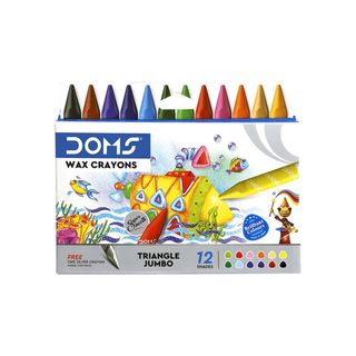 Crayons De Cire Triangulaire Jumbo 12pcs Doms - 025