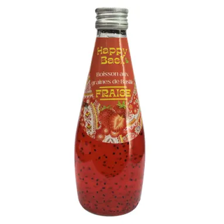 Boisson aux graines de basilic saveur fraise 29cl - HAPPY BASIL