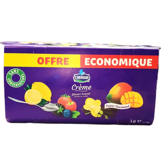 Yaourt brassé crème 16x110g - CHERGUI