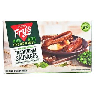 Frys Veg Frozen Trad. Sausages 380G