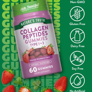 NATURES TRUTH COLLAGEN PEPTIDES TYPE 1 &3 GUMMIES 60S