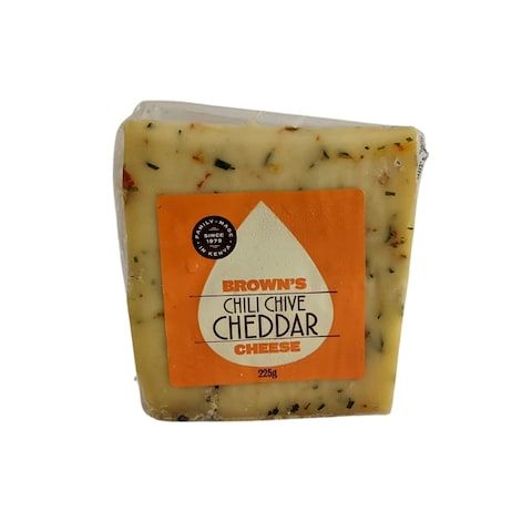 Browns Chil Chive Cheddar Chees225G