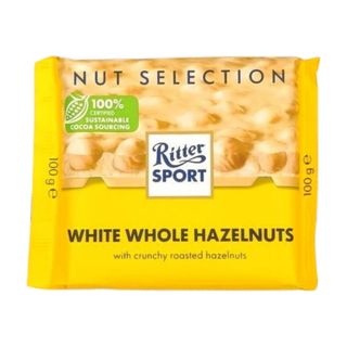 Ritter Sport Chocolat Blanc aux Noisettes 100g