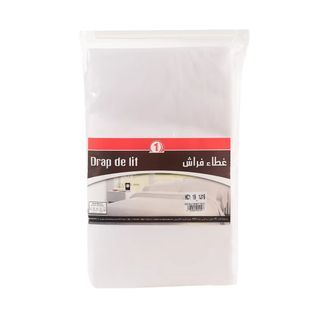 N°1 Drap De Lit Blanc Dimensions: 240X280Cm