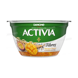Activia Danone yaourt  mangue passion cereales chia 120g