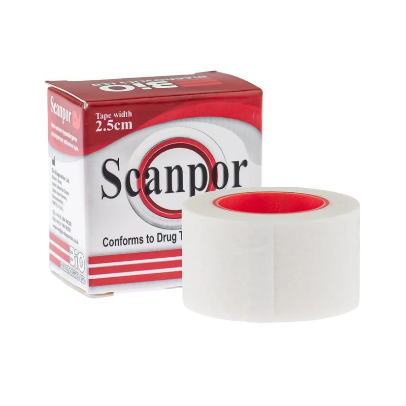Scanpor Microporous Tape, 2.5cm x 5m