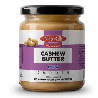 Naturalli Unsalted Cashew Nut Butter Smooth 360g