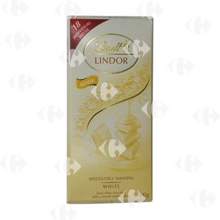 Lindt Lindor Tablette De Chocolat Blanc 100g