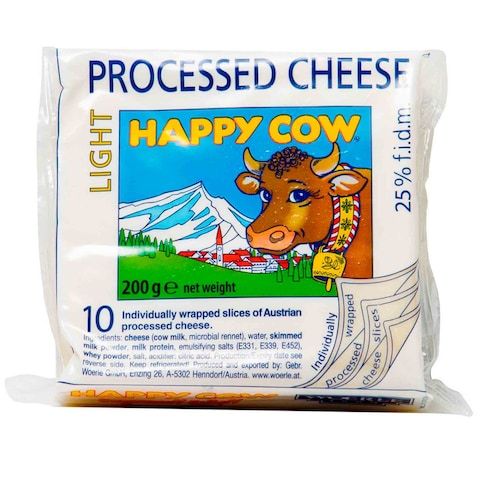 Happy Cow Light 10 Cheese Slices 200g