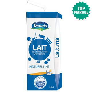 Lait UHT Demi-Écrémé Jaouda 200ml