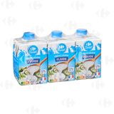 Crème UHT Fluide En Brique 12%MG Carrefour 20CL X3