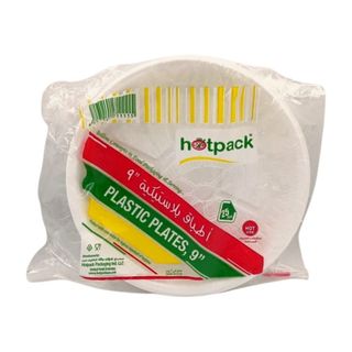 Assiette en Plastique 23cm 25 unités