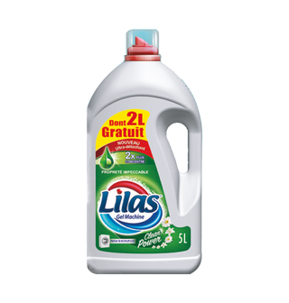 Lessive liquide machine Clean power LILAS 5L Dont 2L GRATUITS  - 633