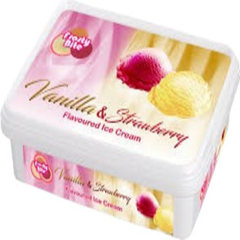 Frosty Bite Ice Cream Vanilla And Strawberry 1800Ml