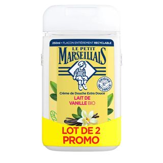 Pack Gel Douche Lait de Vanille Le Petit Marseillais 250ml 1+1 Gratuit