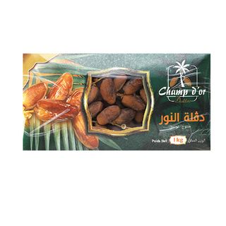 Dattes branchees 1kg emb champ dor  - Barquette
